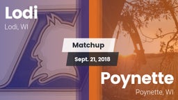 Matchup: Lodi  vs. Poynette  2018