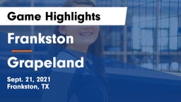 Frankston  vs Grapeland  Game Highlights - Sept. 21, 2021