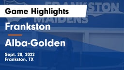 Frankston  vs Alba-Golden  Game Highlights - Sept. 20, 2022