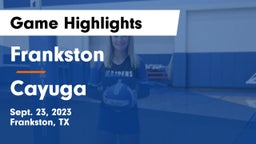 Frankston  vs Cayuga  Game Highlights - Sept. 23, 2023