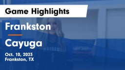 Frankston  vs Cayuga  Game Highlights - Oct. 10, 2023