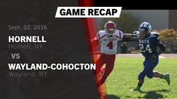 Recap: Hornell  vs. Wayland-Cohocton  2016