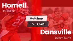 Matchup: Hornell  vs. Dansville  2016