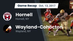 Recap: Hornell  vs. Wayland-Cohocton  2017