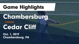 Chambersburg  vs Cedar Cliff  Game Highlights - Oct. 1, 2019