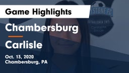 Chambersburg  vs Carlisle  Game Highlights - Oct. 13, 2020