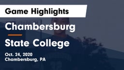 Chambersburg  vs State College  Game Highlights - Oct. 24, 2020