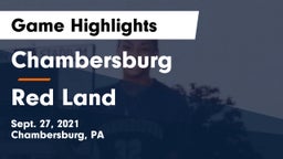 Chambersburg  vs Red Land  Game Highlights - Sept. 27, 2021