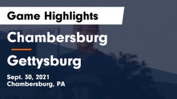 Chambersburg  vs Gettysburg  Game Highlights - Sept. 30, 2021