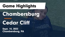 Chambersburg  vs Cedar Cliff  Game Highlights - Sept. 14, 2022