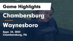 Chambersburg  vs Waynesboro  Game Highlights - Sept. 24, 2022