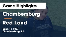 Chambersburg  vs Red Land  Game Highlights - Sept. 11, 2023