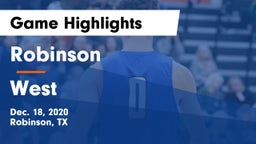 Robinson  vs West  Game Highlights - Dec. 18, 2020