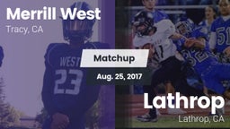 Matchup: West  vs. Lathrop  2017