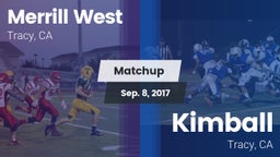 Matchup: West  vs. Kimball  2017