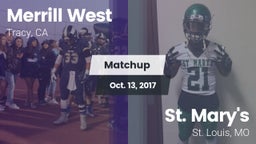 Matchup: West  vs. St. Mary's  2017