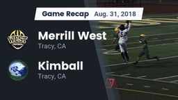 Recap: Merrill West  vs. Kimball  2018