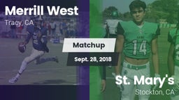 Matchup: West  vs. St. Mary's  2018