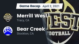 Recap: Merrill West  vs. Bear Creek  2021