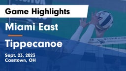 Miami East  vs Tippecanoe  Game Highlights - Sept. 23, 2023