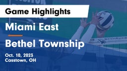 Miami East  vs Bethel Township  Game Highlights - Oct. 10, 2023