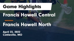 Francis Howell Central  vs Francis Howell North  Game Highlights - April 23, 2022