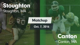 Matchup: Stoughton High vs. Canton   2016