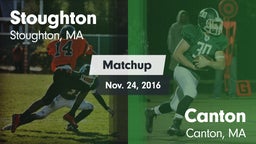 Matchup: Stoughton High vs. Canton   2016