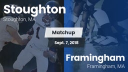 Matchup: Stoughton High vs. Framingham  2018