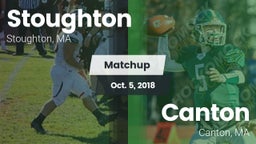 Matchup: Stoughton High vs. Canton   2018