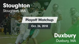 Matchup: Stoughton High vs. Duxbury  2018