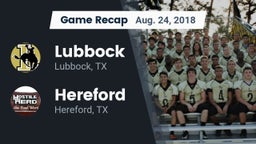 Recap: Lubbock  vs. Hereford  2018