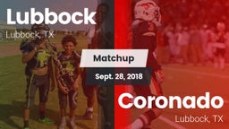 Matchup: Lubbock  vs. Coronado  2018