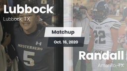 Matchup: Lubbock  vs. Randall  2020