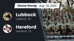 Recap: Lubbock  vs. Hereford  2022