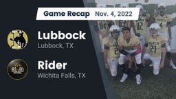 Recap: Lubbock  vs. Rider  2022