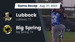 Recap: Lubbock  vs. Big Spring  2023