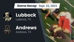Recap: Lubbock  vs. Andrews  2023