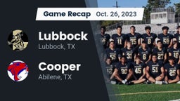 Recap: Lubbock  vs. Cooper  2023