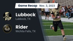 Recap: Lubbock  vs. Rider  2023