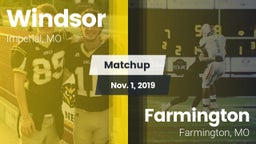 Matchup: Windsor  vs. Farmington  2019