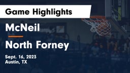 McNeil  vs North Forney  Game Highlights - Sept. 16, 2023
