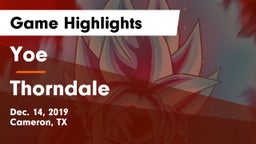 Yoe  vs Thorndale  Game Highlights - Dec. 14, 2019