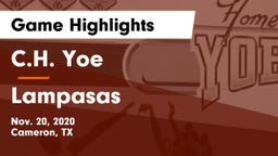 C.H. Yoe  vs Lampasas  Game Highlights - Nov. 20, 2020