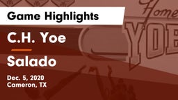 C.H. Yoe  vs Salado   Game Highlights - Dec. 5, 2020