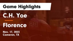 C.H. Yoe  vs Florence  Game Highlights - Nov. 17, 2023