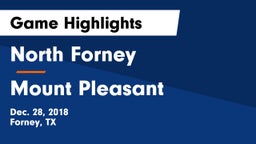 North Forney  vs Mount Pleasant  Game Highlights - Dec. 28, 2018