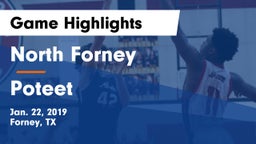 North Forney  vs Poteet  Game Highlights - Jan. 22, 2019
