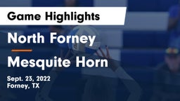 North Forney  vs Mesquite Horn  Game Highlights - Sept. 23, 2022