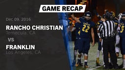 Recap: Rancho Christian  vs. Franklin  2016